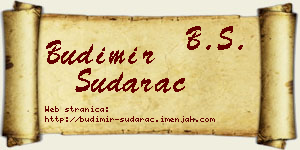 Budimir Sudarac vizit kartica